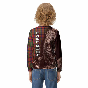 Hepburn Tartan Kid Knitted Sweatshirt Roaring Lion Heritage