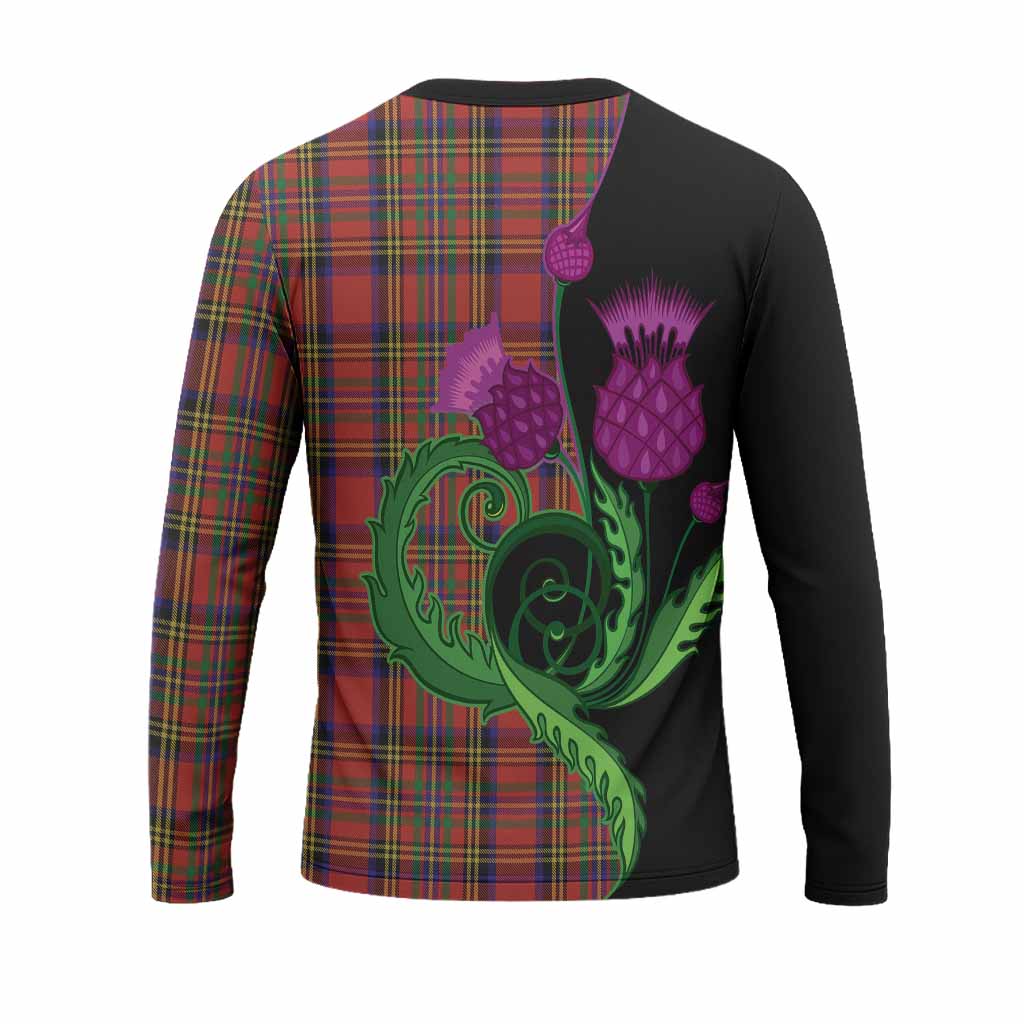 Hepburn Tartan Long Sleeve T-Shirt Traditional Scottish Thistle
