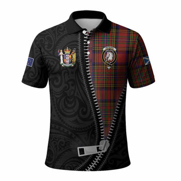 Hepburn Tartan Polo Shirt New Zealand Pattern Unique Zipper Stylized