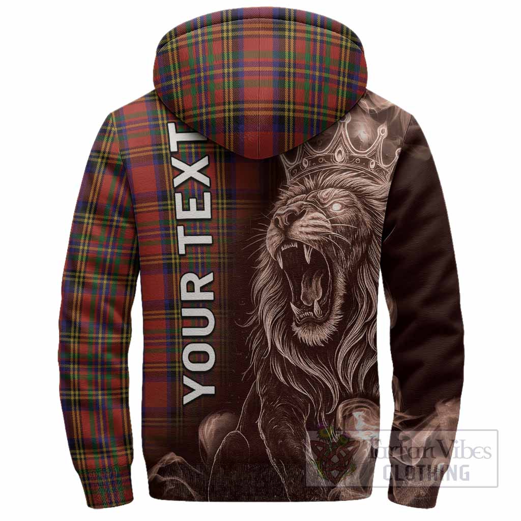 Hepburn Tartan Sherpa Hoodie Roaring Lion Heritage