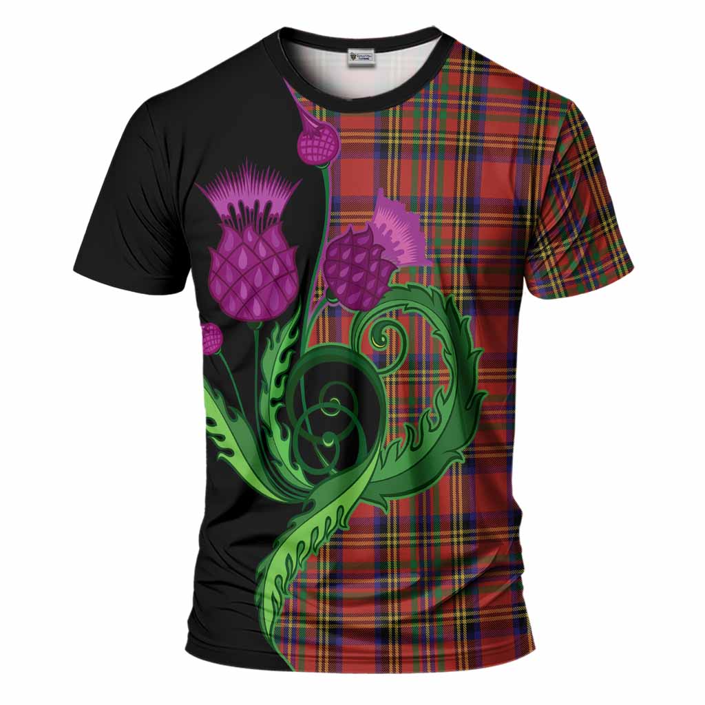Hepburn Tartan T-Shirt Traditional Scottish Thistle