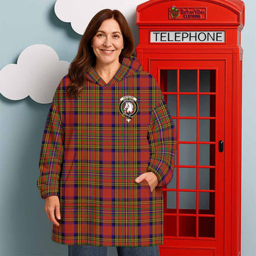 Hepburn Tartan Wearable Blanket with Family Crest - Tartan Vibes Clothing