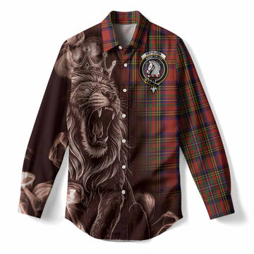 Hepburn Tartan Women Casual Shirt Roaring Lion Heritage