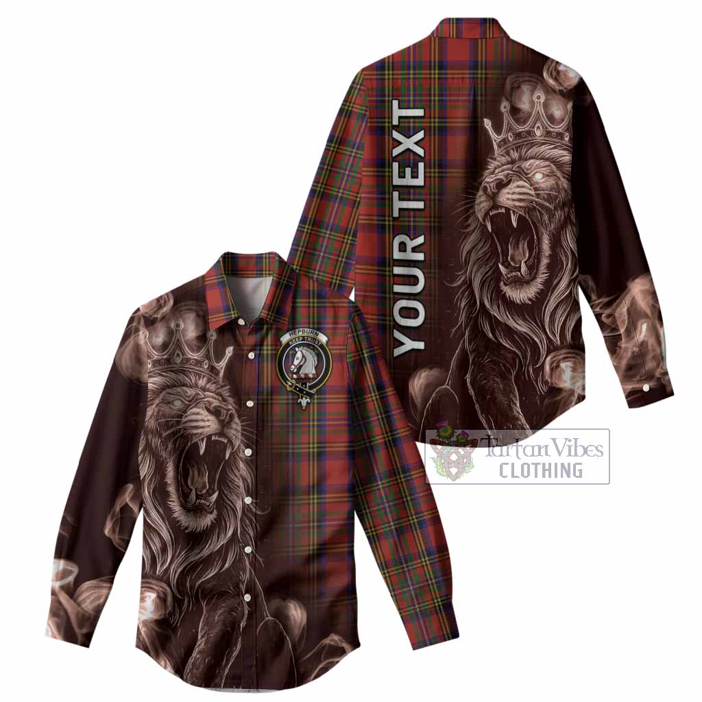 Hepburn Tartan Women Casual Shirt Roaring Lion Heritage