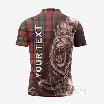 Hepburn Tartan Zipper Polo Shirt Roaring Lion Heritage