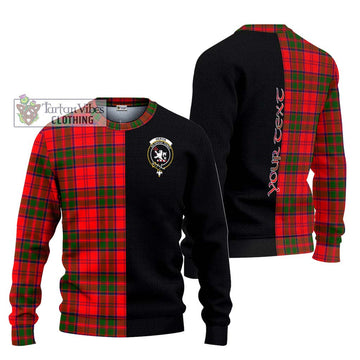 Heron Tartan Ugly Sweater with Family Crest and Half Of Me Style Unisex - Tartan Vibes Clothing
