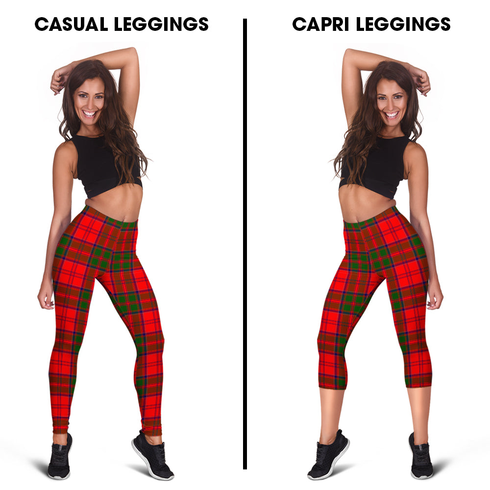 Heron Tartan Womens Leggings Capri Leggings - Tartan Vibes Clothing