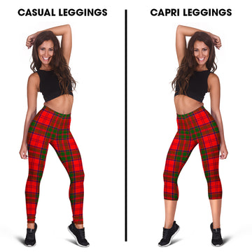 Heron Tartan Womens Leggings Capri Leggings - Tartan Vibes Clothing