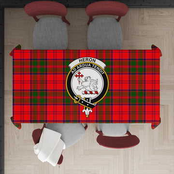 Heron Tartan Tablecloth with Family Crest XL 57.1"x70.9"(145x180cm) - Tartan Vibes Clothing