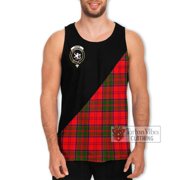 Heron Tartan Men's Tank Top with Family Crest and Military Logo Style Men - Tartan Vibes Clothing