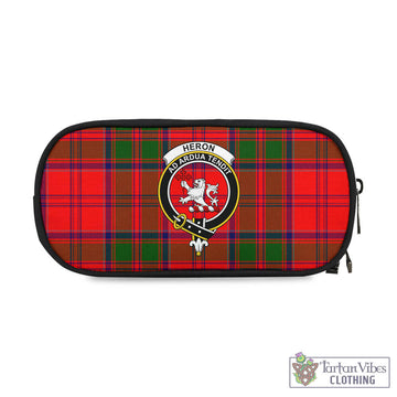 Heron Tartan Pen and Pencil Case with Family Crest One Size 4.13*8.74 inch - Tartan Vibes Clothing