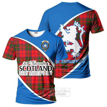 Heron Family Crest Tartan T-Shirt Celebrate Saint Andrew's Day in Style Kid's Shirt - Tartan Vibes Clothing