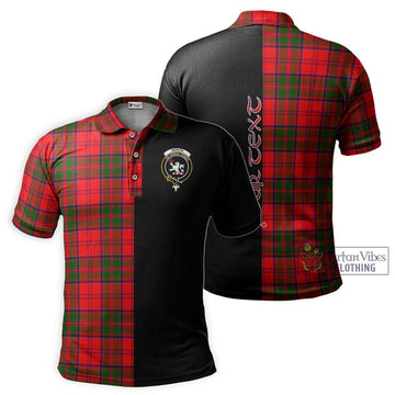 Heron Tartan Polo Shirt with Family Crest and Half Of Me Style Kid - Tartan Vibes Clothing
