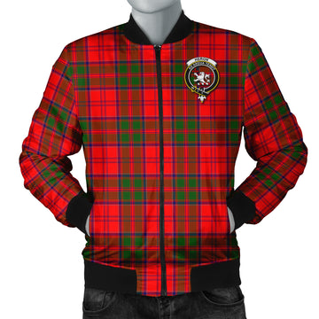 Heron Tartan Bomber Jacket with Family Crest Unisex - Tartan Vibes Clothing