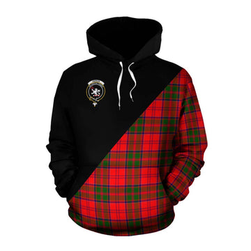 Heron Tartan Cotton Hoodie with Family Crest and Military Logo Style Pullover Hoodie XS - Tartan Vibes Clothing