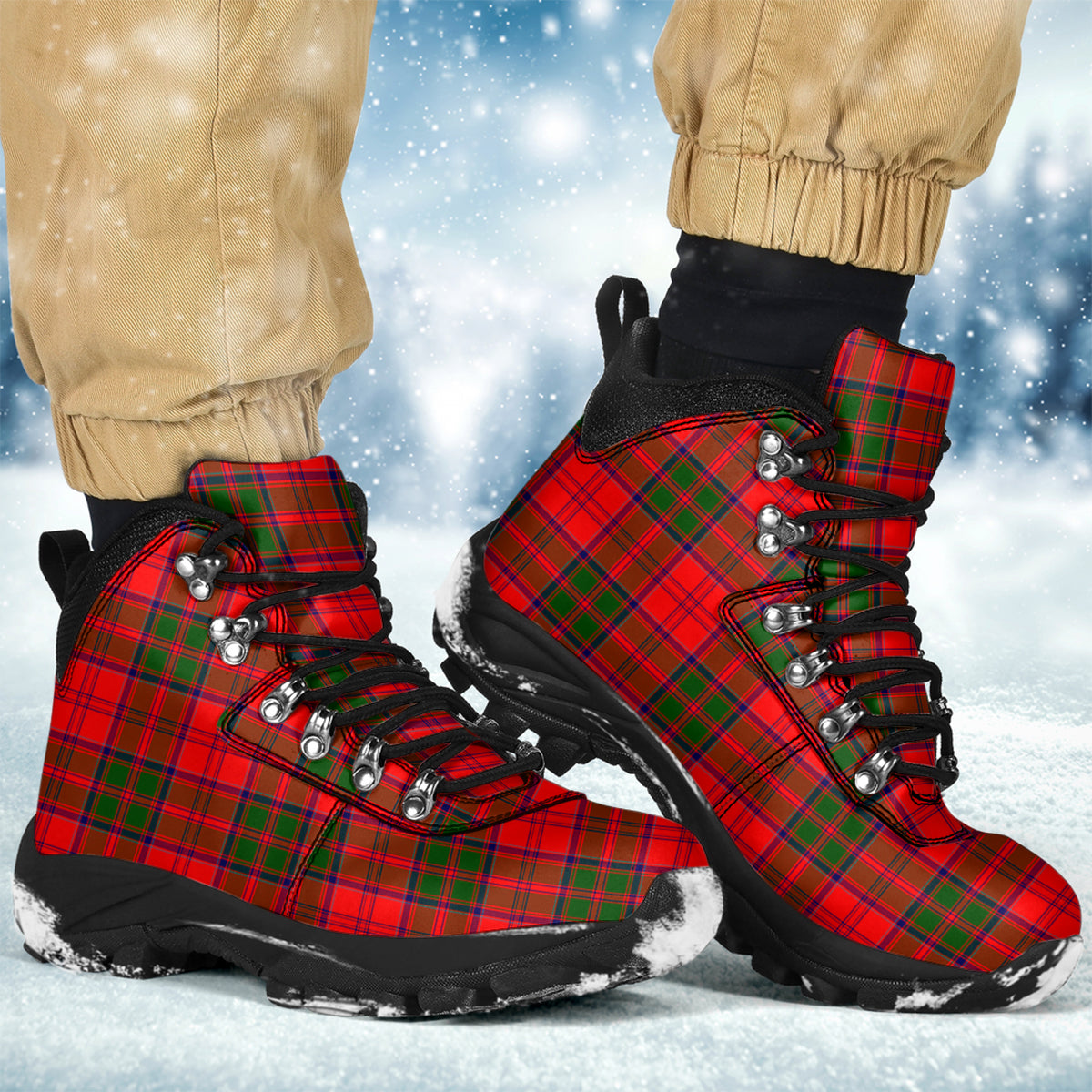 Heron Tartan Alpine Boots Men's Boots - Tartan Vibes Clothing