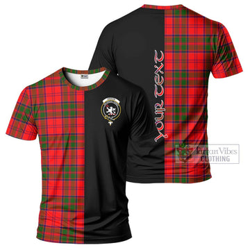 Heron Tartan T-Shirt with Family Crest and Half Of Me Style Kid's Shirt - Tartan Vibes Clothing