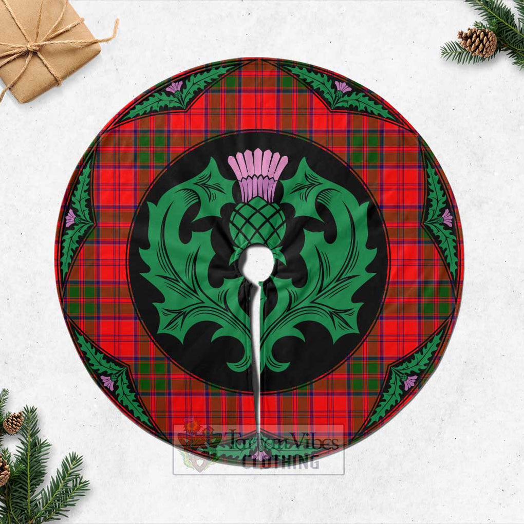 Heron Tartan Christmas Tree Skirt Scottish Thistle Style Casual Tree Skirts - Tartan Vibes Clothing