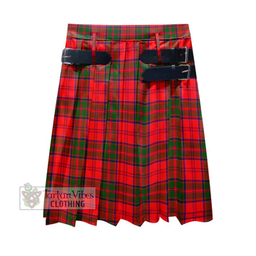 Heron Tartan Men's Pleated Skirt - Fashion Casual Retro Scottish Kilt Style