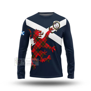 Heron Tartan Lion Rampant Long Sleeve T-Shirt Proudly Display Your Heritage with Alba Gu Brath and Clan Name Unisex - Tartan Vibes Clothing