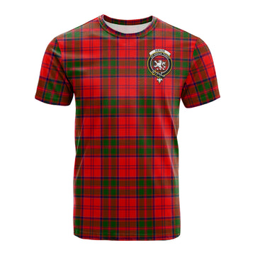 Heron Tartan T-Shirt with Family Crest - Tartan Vibes Clothing