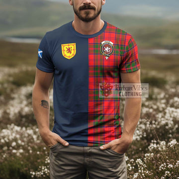 Heron Tartan T-Shirt Alba with Scottish Lion Royal Arm Half Style - Tartan Vibes Clothing