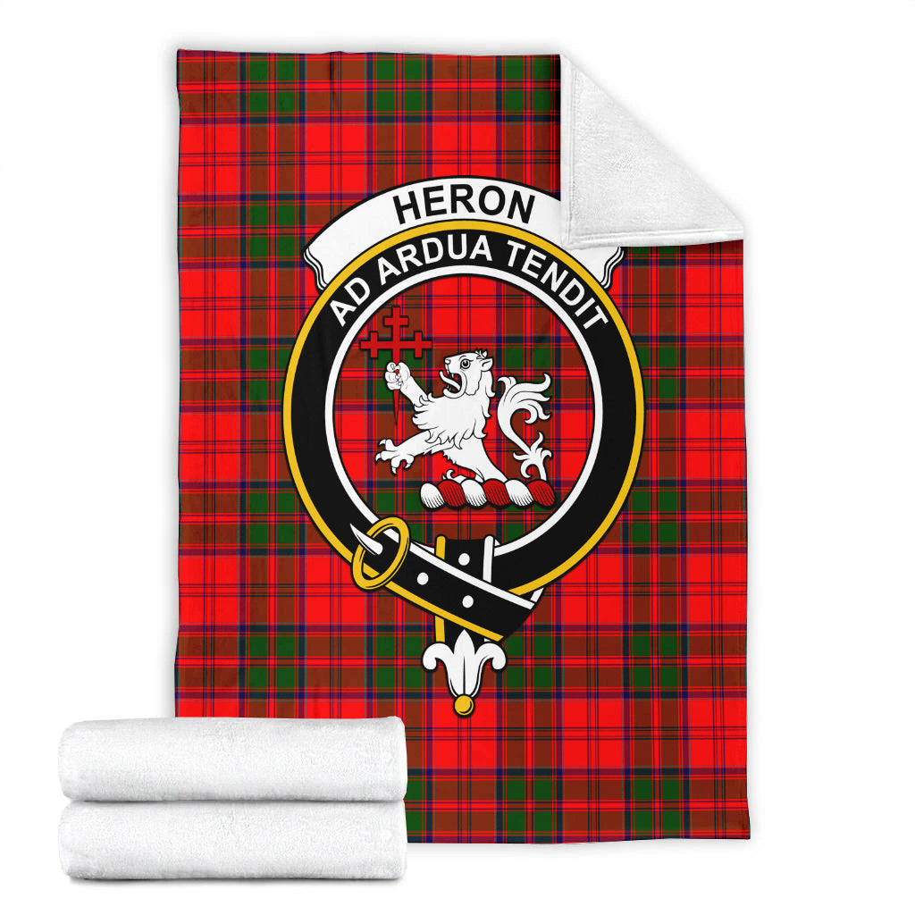 Heron Tartan Blanket with Family Crest - Tartan Vibes Clothing