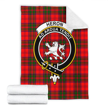 Heron Tartan Blanket with Family Crest - Tartan Vibes Clothing