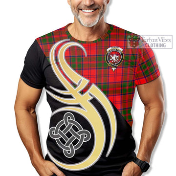 Heron Tartan T-Shirt with Family Crest and Celtic Symbol Style - Tartan Vibes Clothing