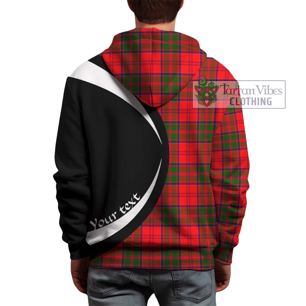 Heron Tartan Hoodie with Family Crest Circle Style - Tartan Vibes Clothing