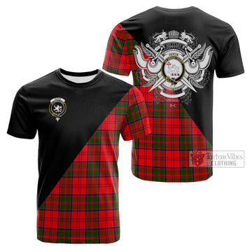 Heron Tartan Cotton T-shirt with Family Crest and Military Logo Style Kid's Shirt - Tartan Vibes Clothing