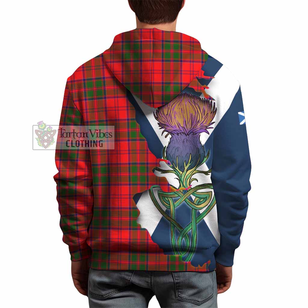 Tartan Vibes Clothing Heron Tartan Family Crest Hoodie Scottish Thistle Celtic Inspired