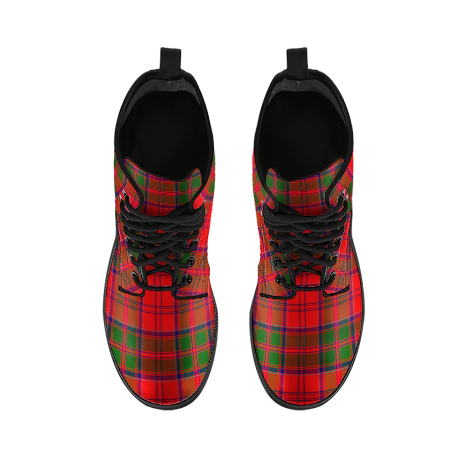 Heron Tartan Leather Boots - Tartan Vibes Clothing