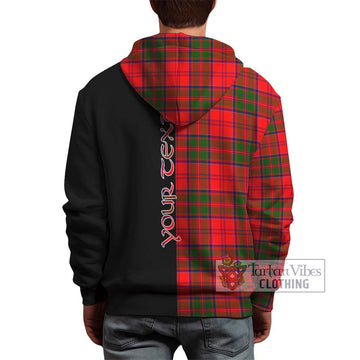 Heron Tartan Hoodie with Family Crest and Half Of Me Style - Tartan Vibes Clothing