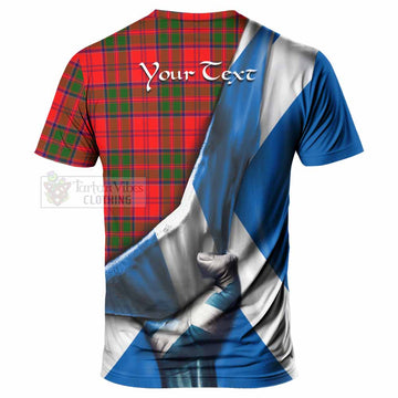 Heron Tartan T-Shirt with Family Crest Scotland Patriotic Style - Tartan Vibes Clothing