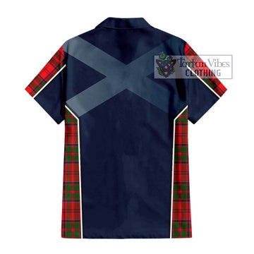Heron Tartan Hawaiian Shirt with Family Crest and Lion Rampant Vibes Sport Style - Tartan Vibes Clothing