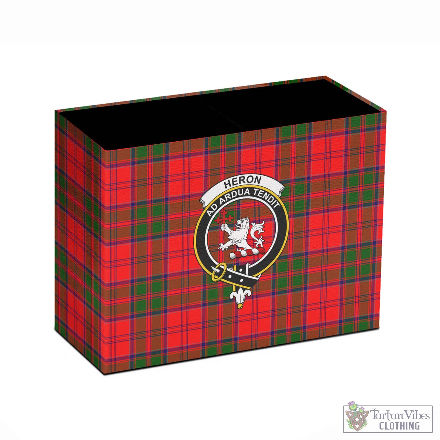 Heron Tartan Pen Holder with Family Crest - Tartan Vibes Clothing