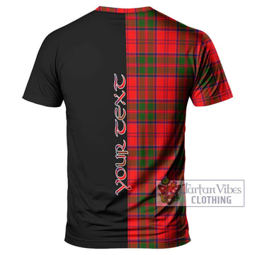 Heron Tartan T-Shirt with Family Crest and Half Of Me Style - Tartan Vibes Clothing