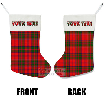 Heron Tartan Christmas Stocking with Personalized Text - Tartan Vibes Clothing