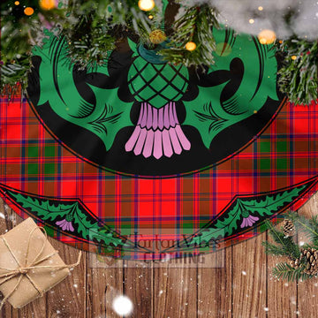 Heron Tartan Christmas Tree Skirt Scottish Thistle Style - Tartan Vibes Clothing