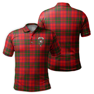 Heron Tartan Men's Polo Shirt with Family Crest