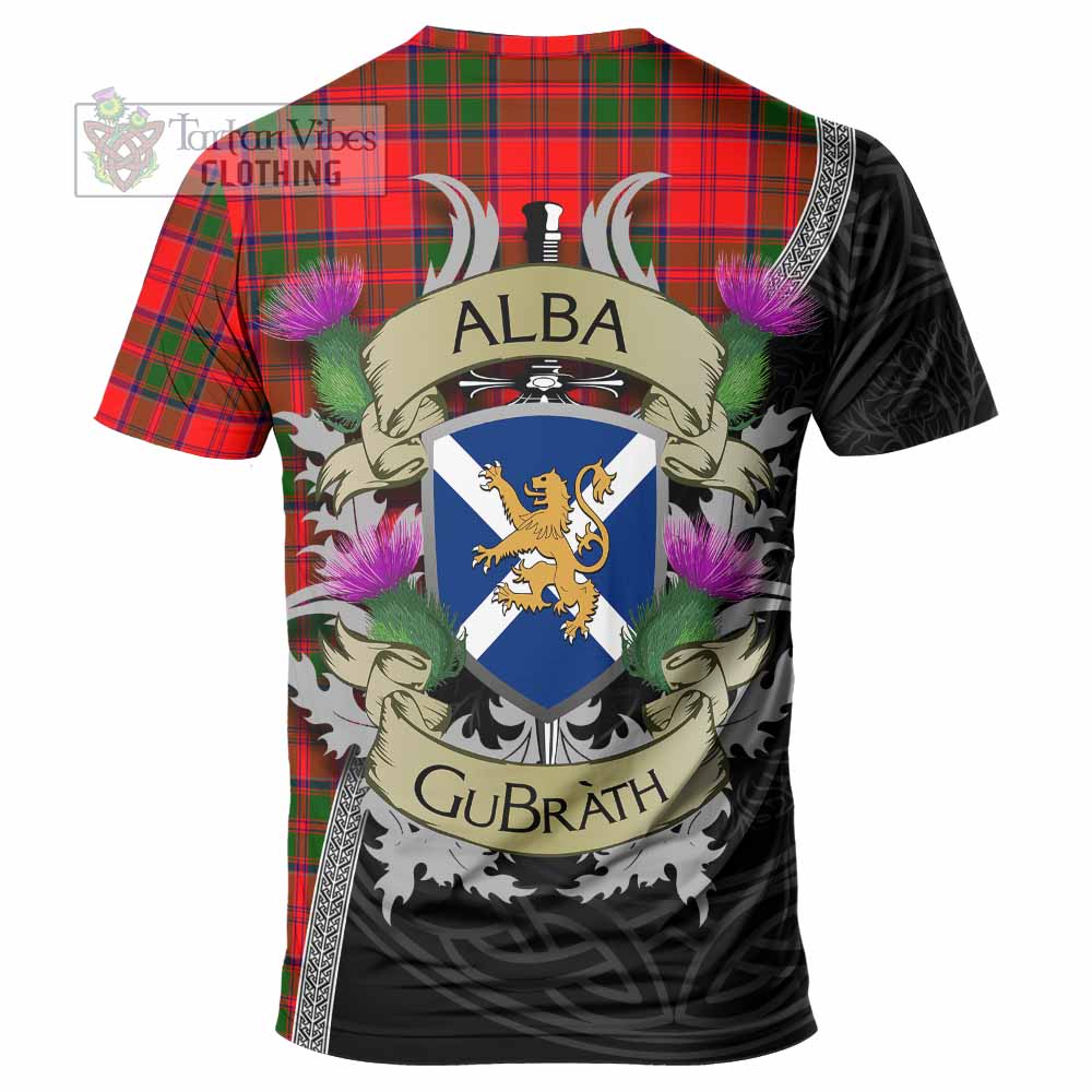 Heron Tartan Family Crest T-Shirt Lion Rampant Royal Thistle Shield Celtic Inspired - Tartan Vibes Clothing