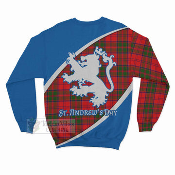 Heron Family Crest Tartan Sweatshirt Celebrate Saint Andrew's Day in Style - Tartan Vibes Clothing