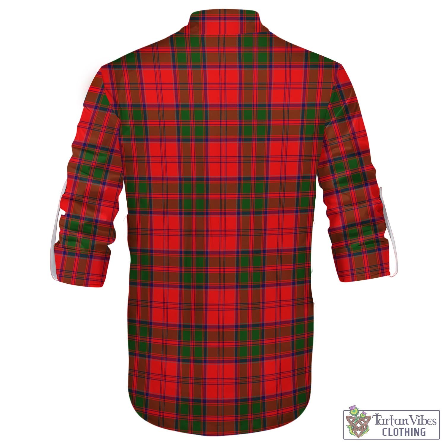Heron Tartan Men's Scottish Traditional Jacobite Ghillie Kilt Shirt - Tartan Vibes Clothing