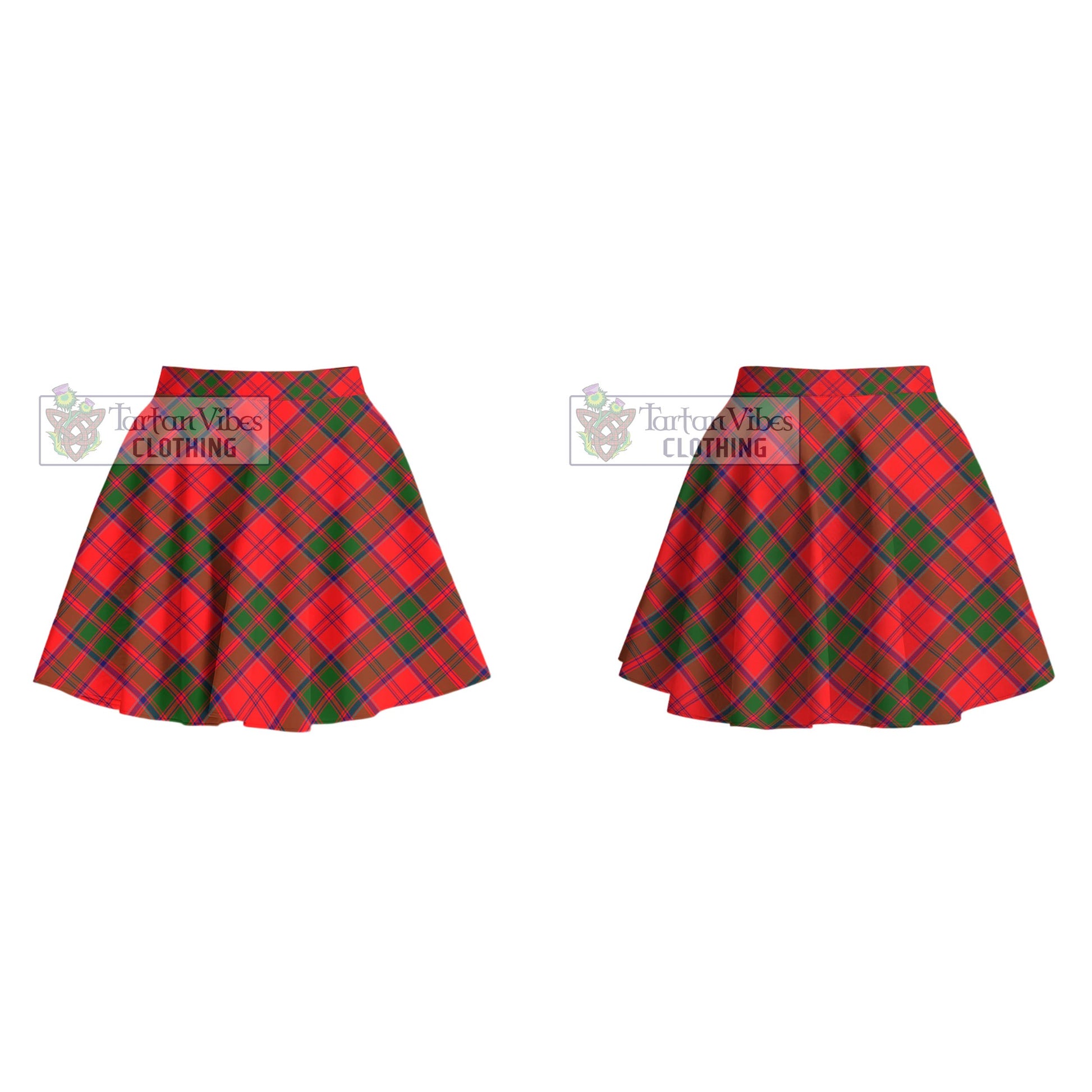 Heron Tartan Women's Plated Mini Skirt Cross Style - Tartan Vibes Clothing