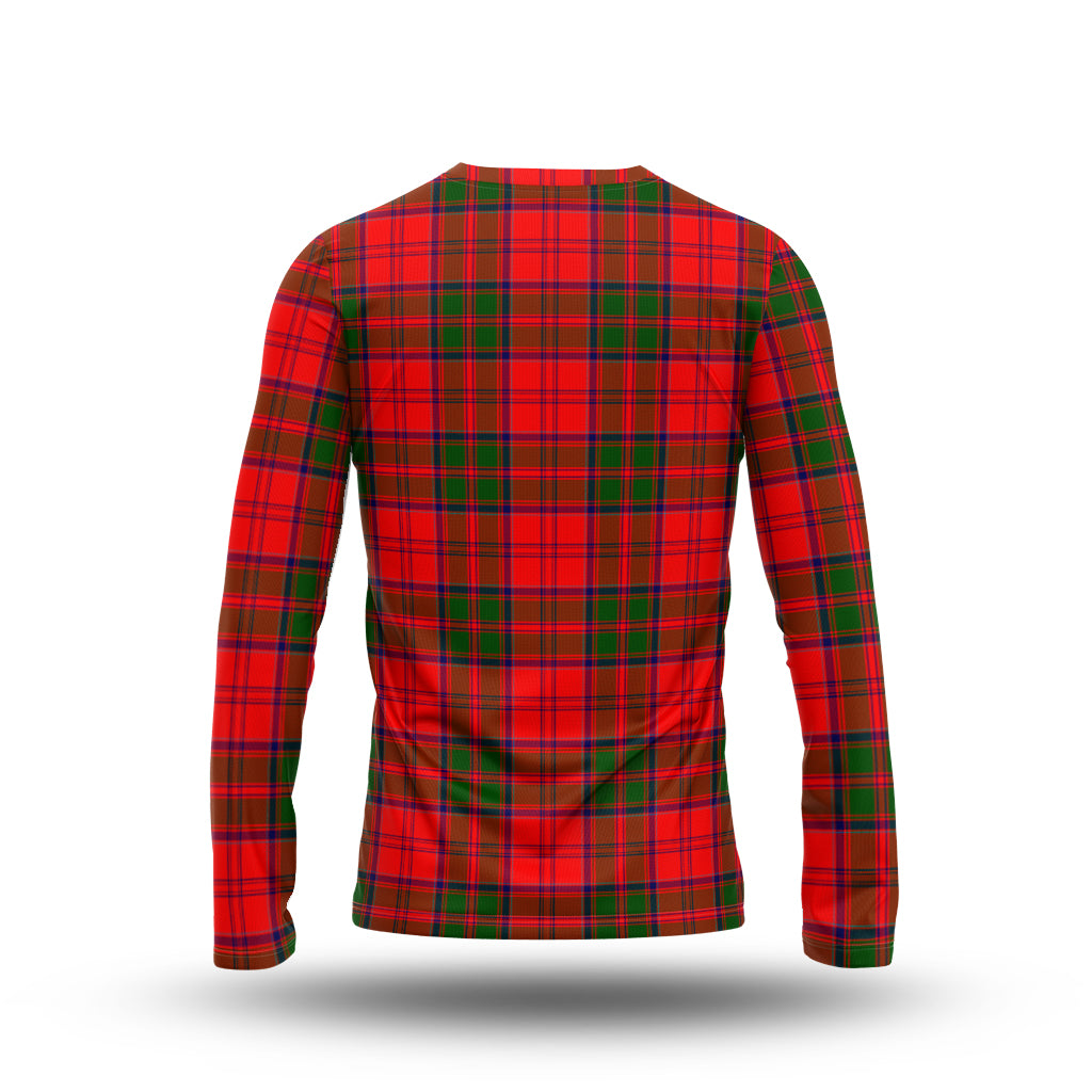 Heron Tartan Long Sleeve T-Shirt with Family Crest - Tartan Vibes Clothing