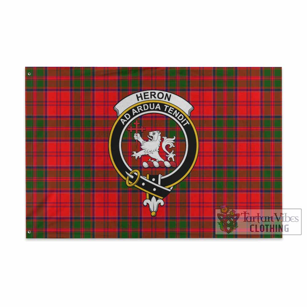 Heron Tartan House Flag with Family Crest - Tartan Vibes Clothing