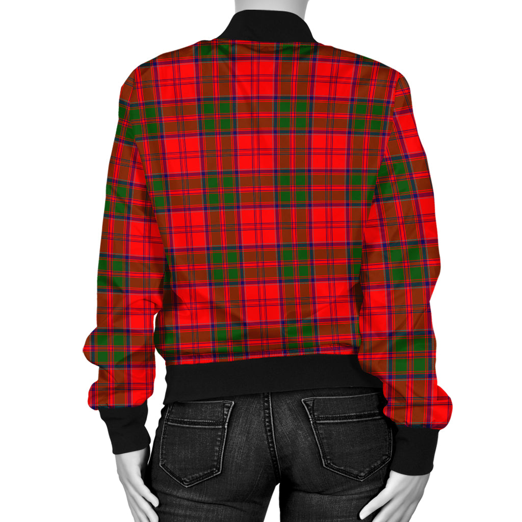 Heron Tartan Bomber Jacket with Family Crest - Tartan Vibes Clothing