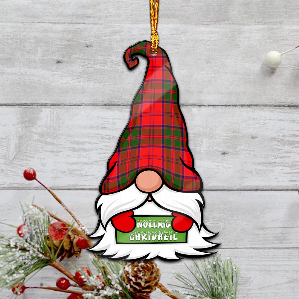Heron Gnome Christmas Ornament with His Tartan Christmas Hat - Tartan Vibes Clothing
