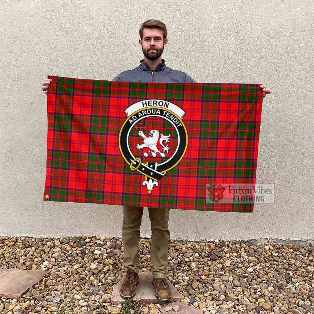 Heron Tartan House Flag with Family Crest - Tartan Vibes Clothing